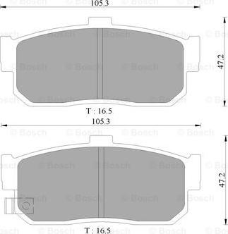 BOSCH 0 986 AB9 057 - Тормозные колодки, дисковые, комплект www.autospares.lv