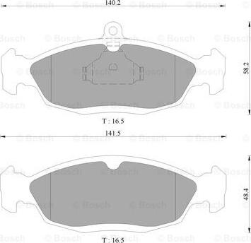 BOSCH 0 986 AB9 066 - Brake Pad Set, disc brake www.autospares.lv