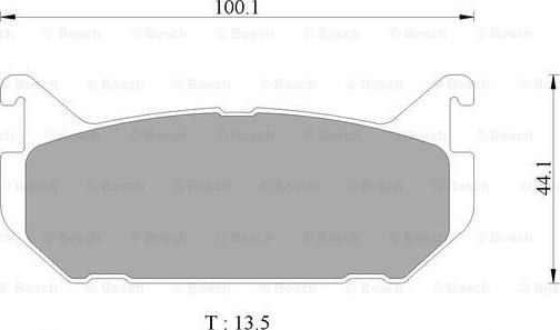 BOSCH 0 986 AB9 060 - Bremžu uzliku kompl., Disku bremzes autospares.lv