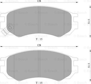 BOSCH 0 986 AB9 068 - Brake Pad Set, disc brake www.autospares.lv