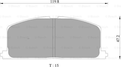 BOSCH 0 986 AB9 002 - Brake Pad Set, disc brake www.autospares.lv