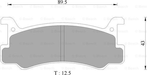 BOSCH 0 986 AB9 007 - Bremžu uzliku kompl., Disku bremzes autospares.lv