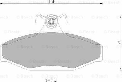 BOSCH 0 986 AB9 016 - Bremžu uzliku kompl., Disku bremzes www.autospares.lv