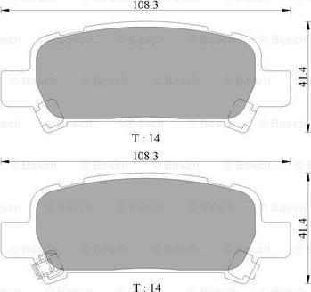 BOSCH 0 986 AB9 085 - Bremžu uzliku kompl., Disku bremzes www.autospares.lv