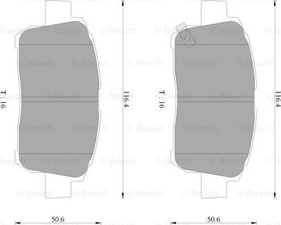 BOSCH 0 986 AB9 086 - Тормозные колодки, дисковые, комплект www.autospares.lv