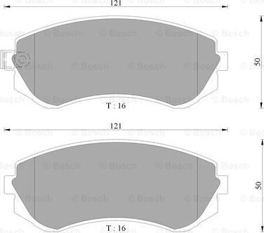 BOSCH 0 986 AB9 031 - Bremžu uzliku kompl., Disku bremzes www.autospares.lv