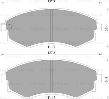 BOSCH 0 986 AB9 038 - Bremžu uzliku kompl., Disku bremzes www.autospares.lv