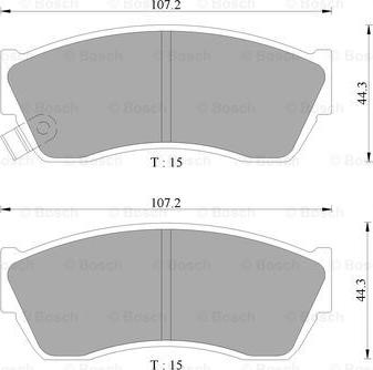 BOSCH 0 986 AB9 032 - Brake Pad Set, disc brake www.autospares.lv