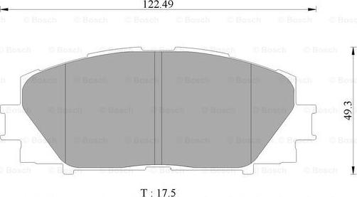 BOSCH 0 986 AB9 146 - Bremžu uzliku kompl., Disku bremzes www.autospares.lv