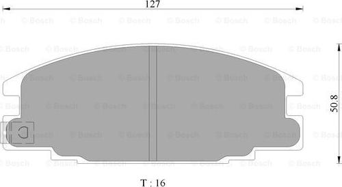 BOSCH 0 986 AB9 155 - Тормозные колодки, дисковые, комплект www.autospares.lv