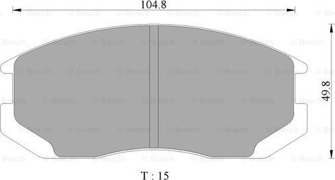 BOSCH 0 986 AB9 101 - Brake Pad Set, disc brake www.autospares.lv