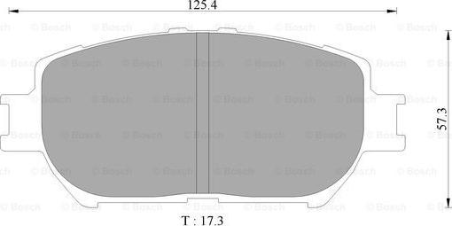 BOSCH 0 986 AB9 116 - Brake Pad Set, disc brake www.autospares.lv