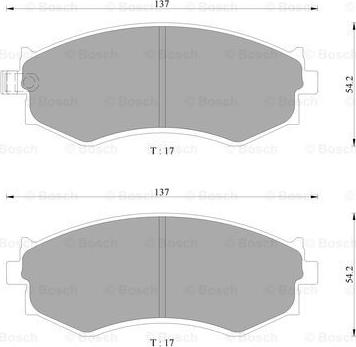 BOSCH 0 986 AB9 110 - Brake Pad Set, disc brake www.autospares.lv