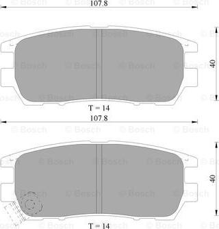 BOSCH 0 986 AB9 182 - Тормозные колодки, дисковые, комплект www.autospares.lv