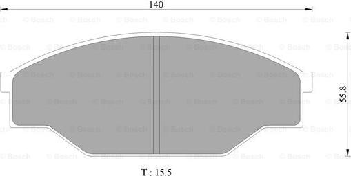 BOSCH 0 986 AB9 130 - Brake Pad Set, disc brake www.autospares.lv