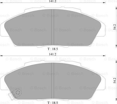 BOSCH 0 986 AB9 120 - Brake Pad Set, disc brake www.autospares.lv