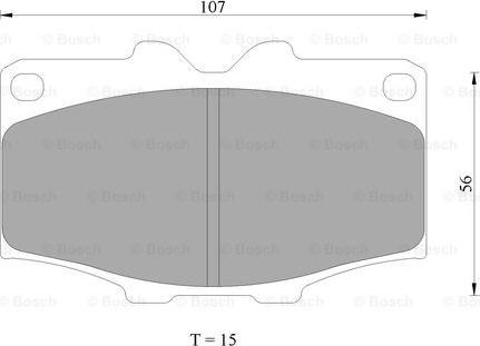 BOSCH 0 986 AB9 175 - Bremžu uzliku kompl., Disku bremzes autospares.lv