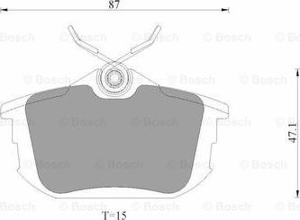 BOSCH 0 986 AB9 349 - Bremžu uzliku kompl., Disku bremzes www.autospares.lv