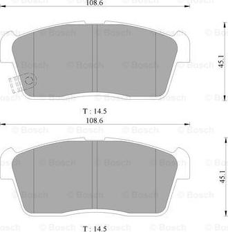 BOSCH 0 986 AB9 354 - Тормозные колодки, дисковые, комплект www.autospares.lv