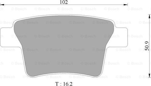 BOSCH 0 986 AB9 355 - Brake Pad Set, disc brake www.autospares.lv