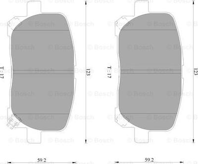 BOSCH 0 986 AB9 352 - Bremžu uzliku kompl., Disku bremzes www.autospares.lv