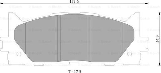 BOSCH 0 986 AB9 367 - Bremžu uzliku kompl., Disku bremzes autospares.lv