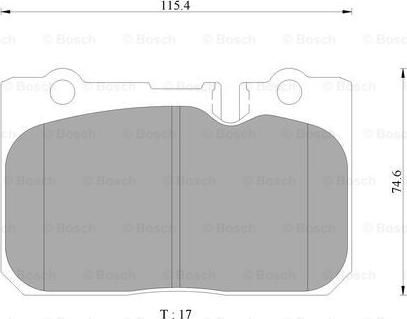 BOSCH 0 986 AB9 325 - Bremžu uzliku kompl., Disku bremzes www.autospares.lv