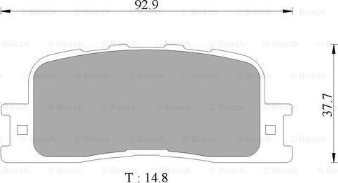 BOSCH 0 986 AB9 327 - Bremžu uzliku kompl., Disku bremzes www.autospares.lv