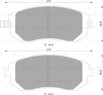 BOSCH 0 986 AB9 373 - Тормозные колодки, дисковые, комплект www.autospares.lv