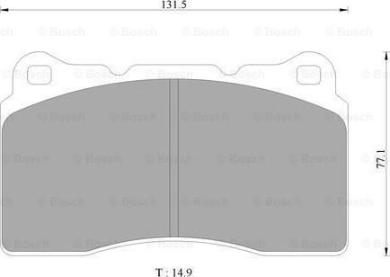 BOSCH 0 986 AB9 292 - Bremžu uzliku kompl., Disku bremzes www.autospares.lv