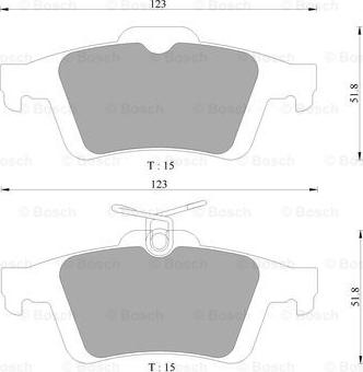 BOSCH 0 986 AB9 297 - Тормозные колодки, дисковые, комплект www.autospares.lv