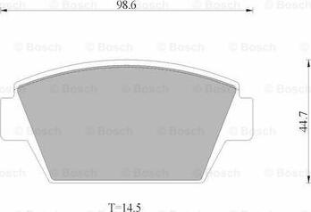 BOSCH 0 986 AB9 249 - Bremžu uzliku kompl., Disku bremzes www.autospares.lv