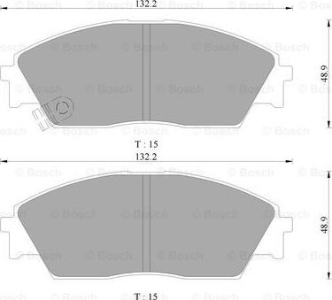 BOSCH 0 986 AB9 248 - Тормозные колодки, дисковые, комплект www.autospares.lv