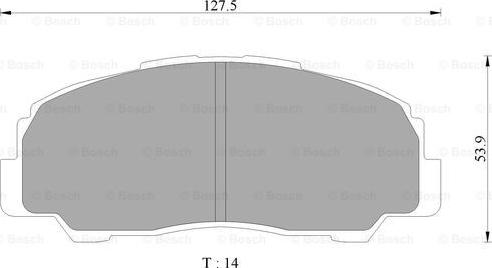 BOSCH 0 986 AB9 255 - Bremžu uzliku kompl., Disku bremzes autospares.lv