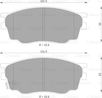 BOSCH 0 986 AB9 201 - Bremžu uzliku kompl., Disku bremzes www.autospares.lv