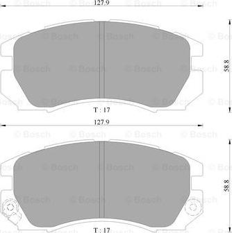 BOSCH 0 986 AB9 235 - Bremžu uzliku kompl., Disku bremzes www.autospares.lv