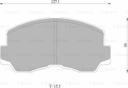 BOSCH 0 986 AB9 229 - Bremžu uzliku kompl., Disku bremzes www.autospares.lv