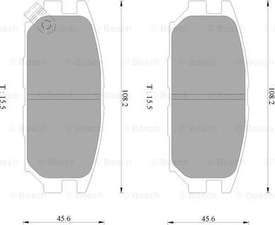 BOSCH 0 986 AB9 226 - Brake Pad Set, disc brake www.autospares.lv