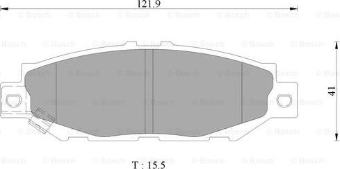 BOSCH 0 986 AB9 277 - Bremžu uzliku kompl., Disku bremzes www.autospares.lv