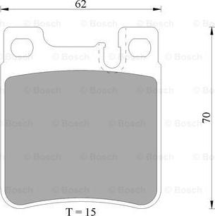 BOSCH 0 986 AB4 999 - Bremžu uzliku kompl., Disku bremzes www.autospares.lv