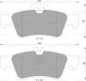 BOSCH 0 986 AB4 980 - Bremžu uzliku kompl., Disku bremzes www.autospares.lv