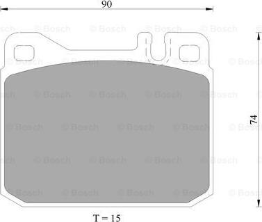 BOSCH 0 986 AB4 988 - Bremžu uzliku kompl., Disku bremzes www.autospares.lv