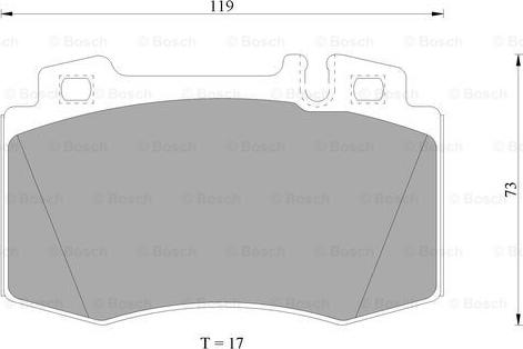 BOSCH 0 986 AB4 987 - Bremžu uzliku kompl., Disku bremzes www.autospares.lv