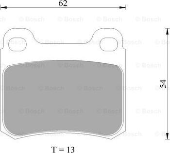 BOSCH 0 986 AB4 975 - Brake Pad Set, disc brake www.autospares.lv