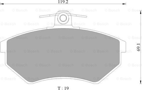 BOSCH 0 986 AB4 445 - Тормозные колодки, дисковые, комплект www.autospares.lv