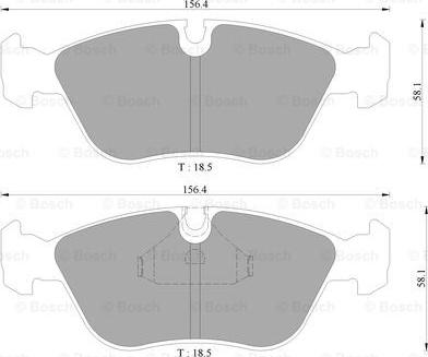 BOSCH 0 986 AB4 441 - Brake Pad Set, disc brake www.autospares.lv