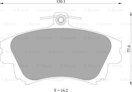 BOSCH 0 986 AB4 465 - Тормозные колодки, дисковые, комплект www.autospares.lv