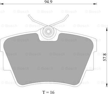 BOSCH 0 986 AB4 468 - Bremžu uzliku kompl., Disku bremzes www.autospares.lv