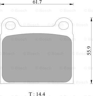 BOSCH 0 986 AB4 419 - Bremžu uzliku kompl., Disku bremzes www.autospares.lv