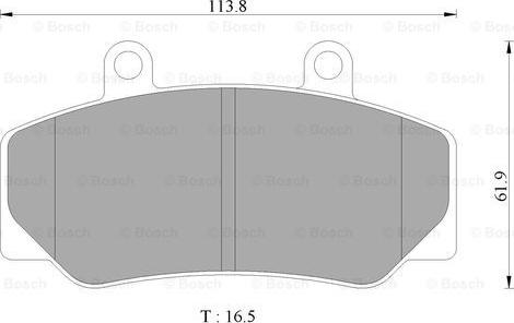 BOSCH 0 986 AB4 434 - Bremžu uzliku kompl., Disku bremzes www.autospares.lv